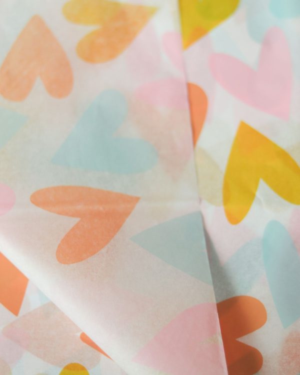 Svilen papir Pisana srca