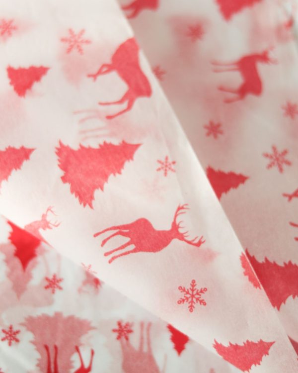 Svilen papir Rdeč božič