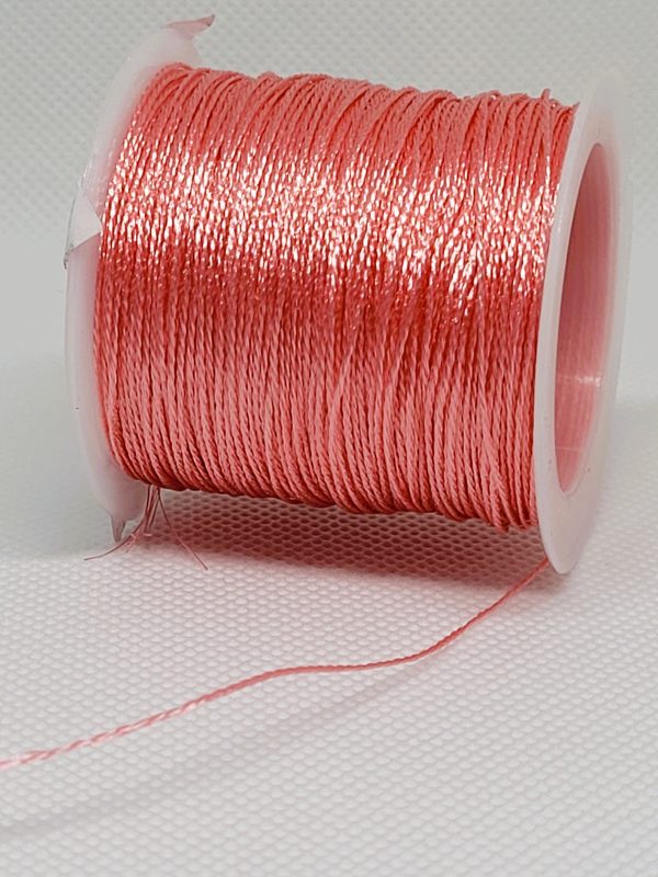 Dekorativni trak iz lureksa roza 0,3 mm