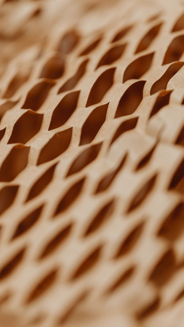 Honeycomb ovojni papir rjav